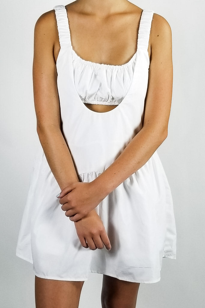 Place It Together Dress - White