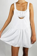 Place It Together Dress - White