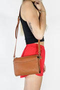 KL Perri Crossbody Bag -  Cognac