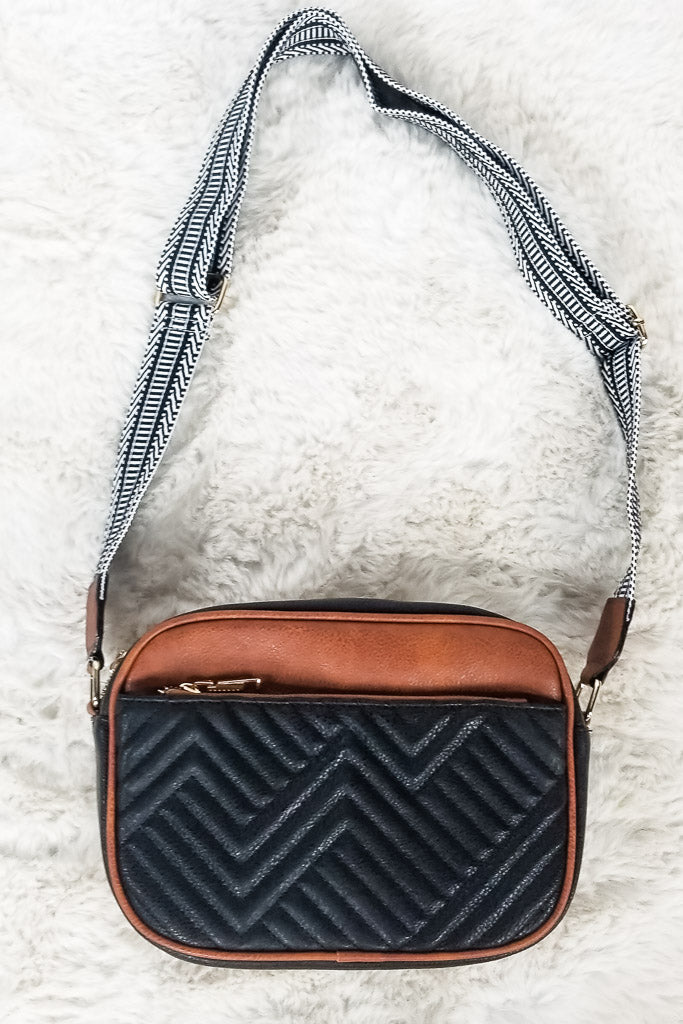 Chasing You Crossbody Bag - Black/Brown