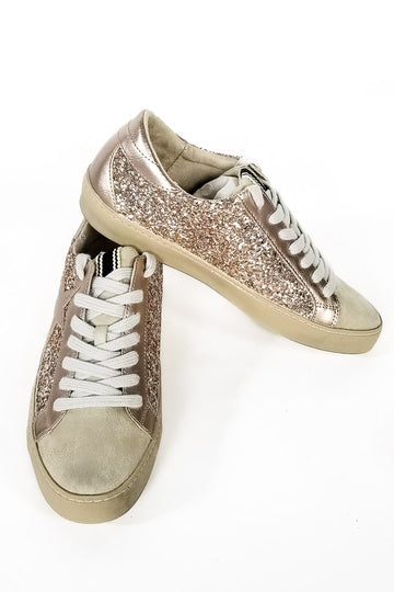 Paula Sneaker- Champagne Glitter