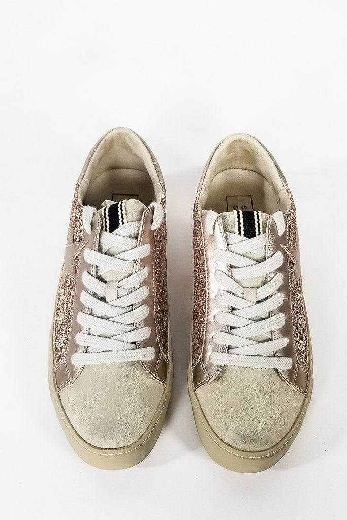 Paula Sneaker- Champagne Glitter