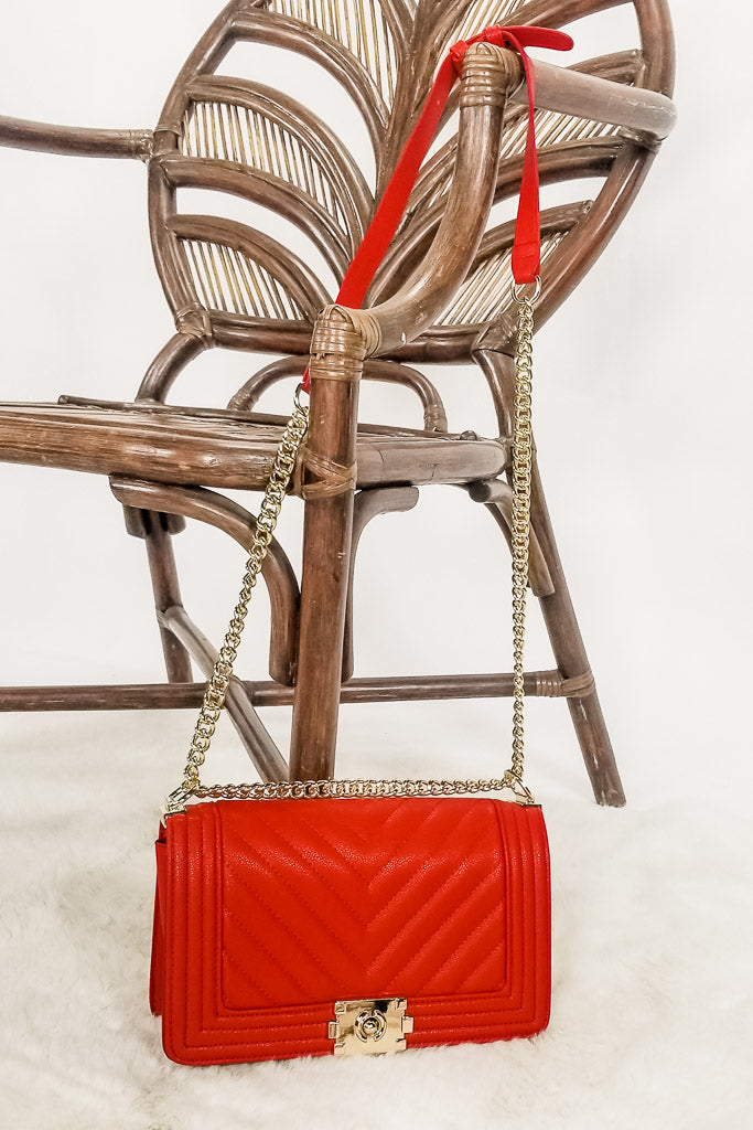 Feeling Classic Crossbody Bag - Red