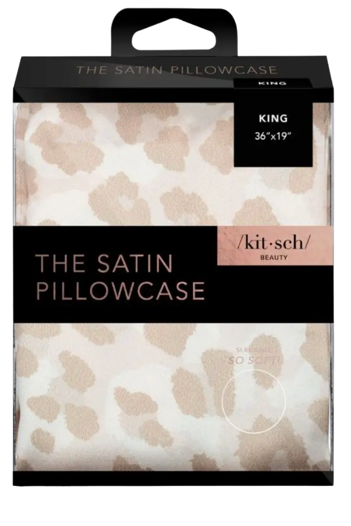 King Satin Pillowcase- Leopard