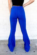 All The Views Flare Pants - Royal Blue