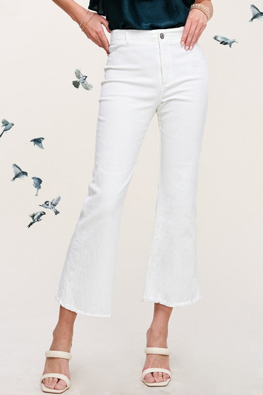 Don&#039;t Belong Wide Leg Pants- White