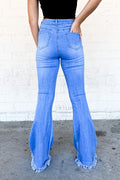 Show Must Go On Flare Jeans - Light Wash