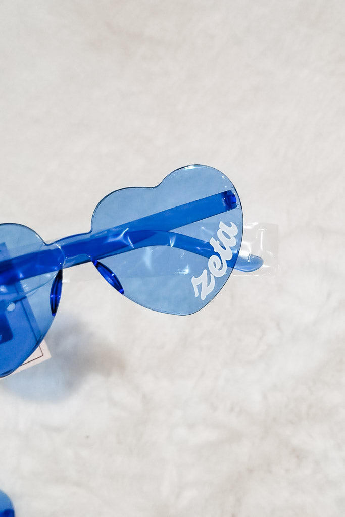 Zeta Tau Alpha- Heart Shaped Sunglasses