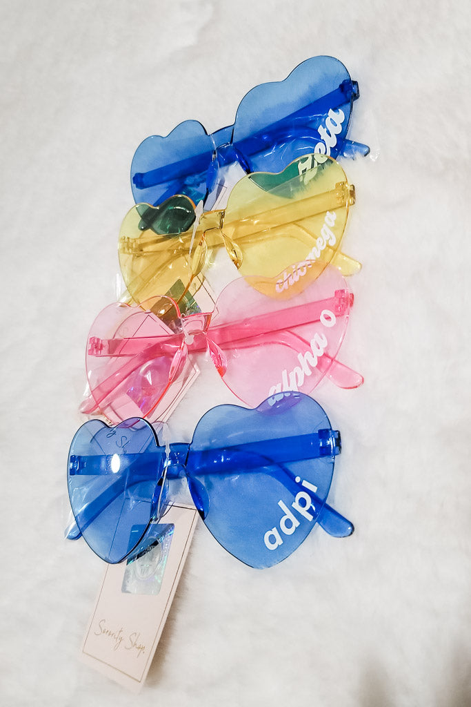 Alpha Delta Pi- Heart Shaped Sunglasses